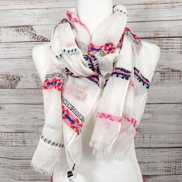Stella & Dot Cora Multicolor Lightweight Scarf, EUC, One size, MSRP $69 - Picture 5 of 11